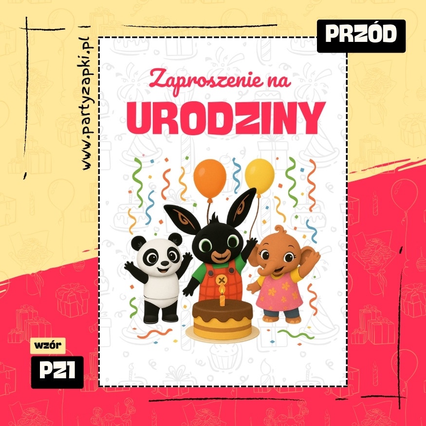 bing zaproszenie na urodziny 01 pz1 przod