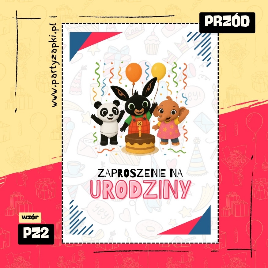 bing zaproszenie na urodziny 01 pz2 przod