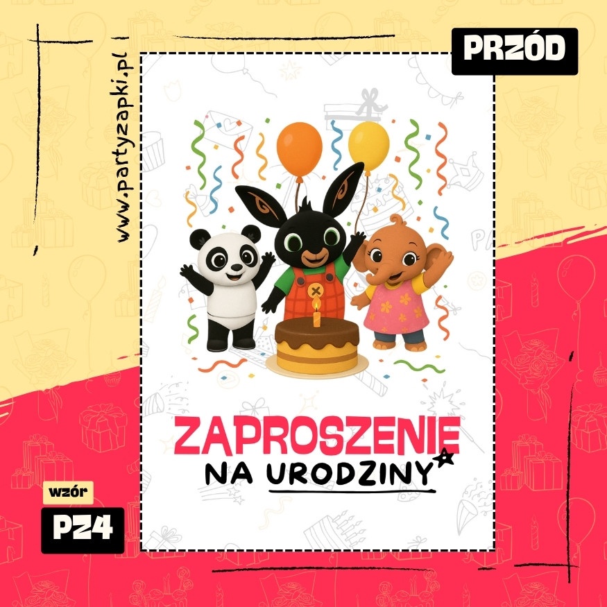 bing zaproszenie na urodziny 01 pz4 przod