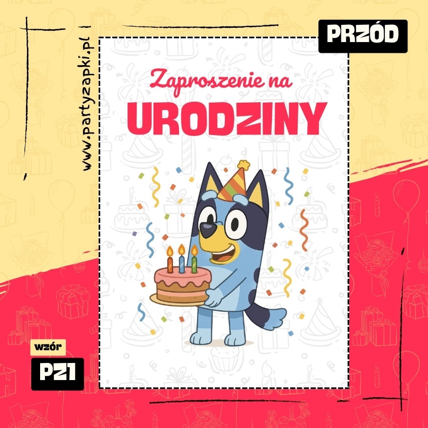 bluey zaproszenie na urodziny 05 pz1 przod