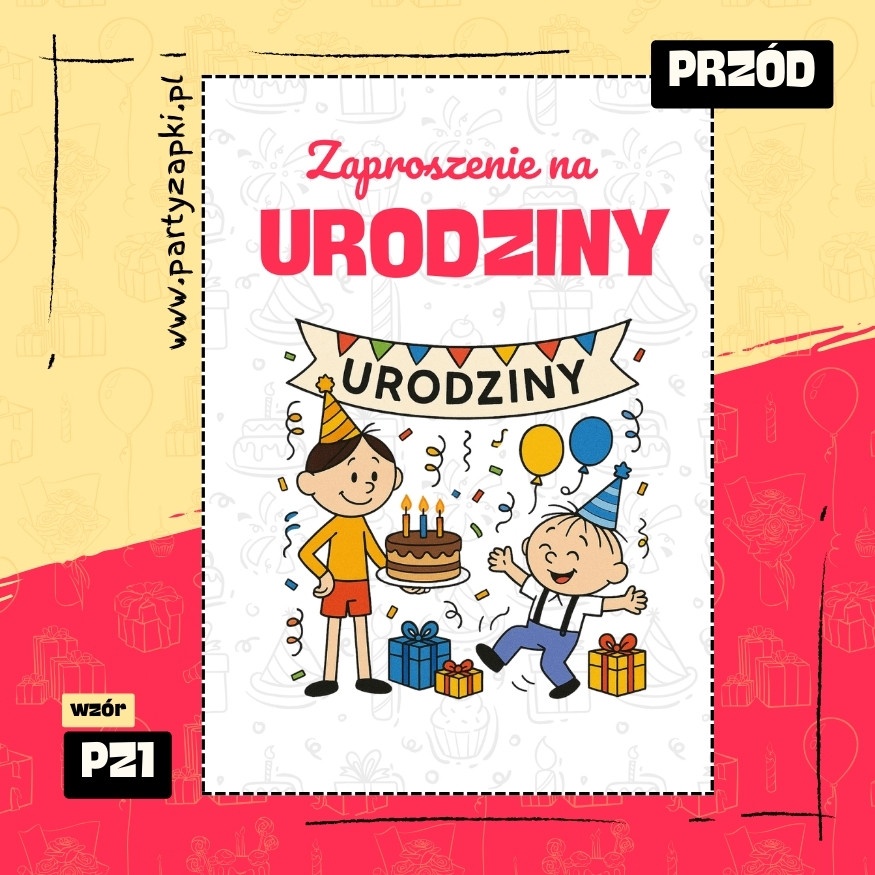 bolek i lolek zaproszenie na urodziny