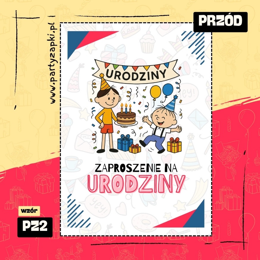 bolek i lolek zaproszenie na urodziny