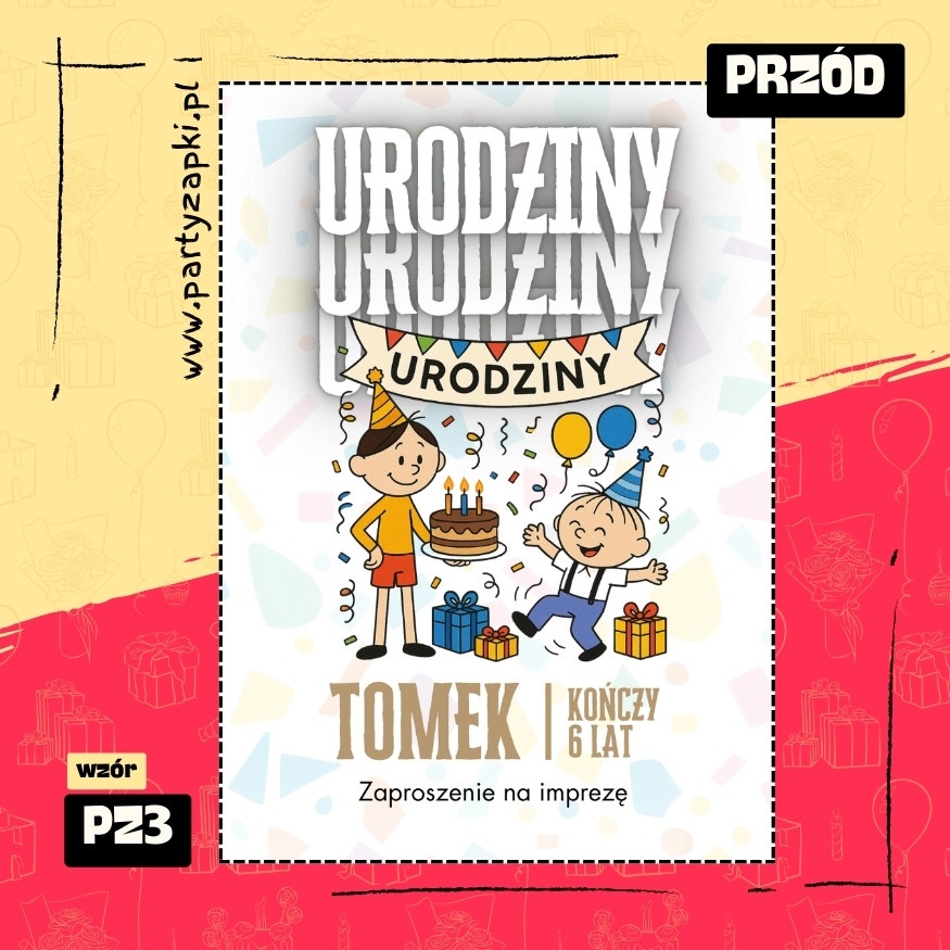 bolek i lolek zaproszenie na urodziny