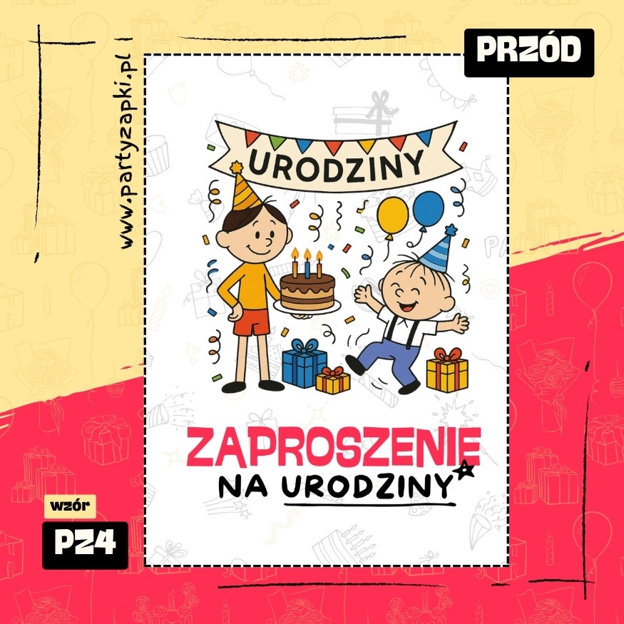 bolek i lolek zaproszenie na urodziny