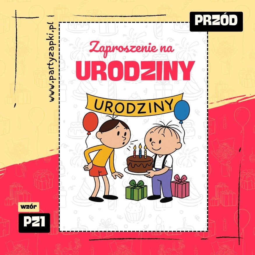 bolek i lolek zaproszenie na urodziny