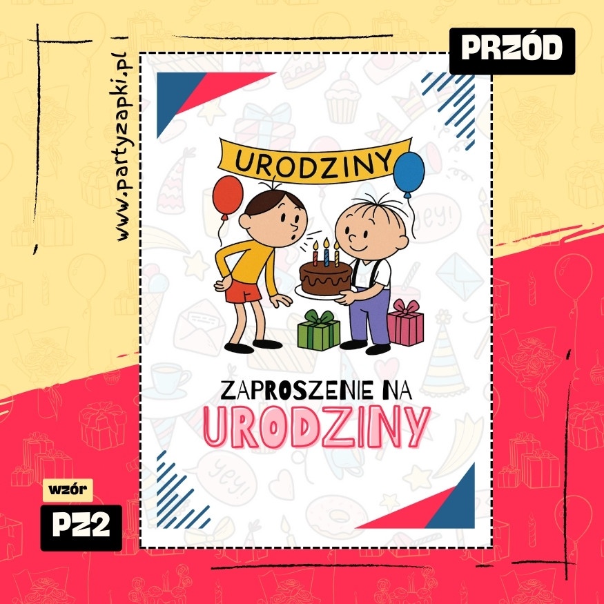bolek i lolek zaproszenie na urodziny