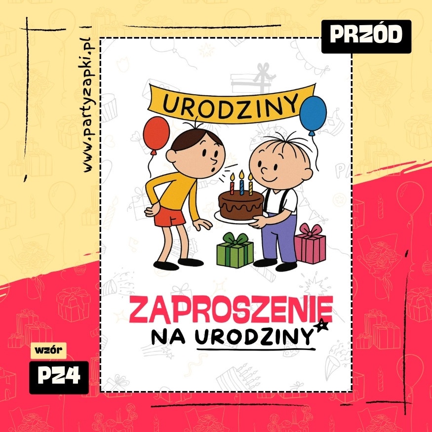 bolek i lolek zaproszenie na urodziny