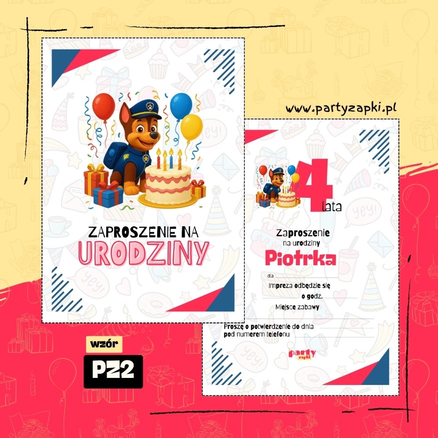 chase psi patrol zaproszenie na urodziny 01 pz2