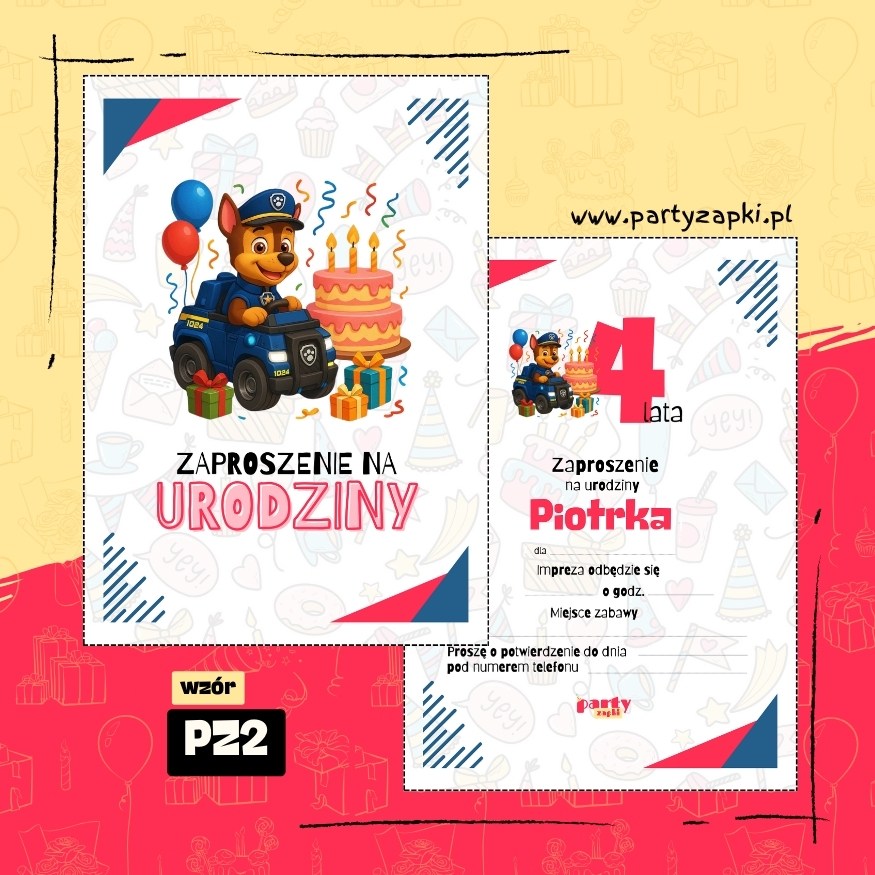 chase psi patrol zaproszenie na urodziny 05 pz2