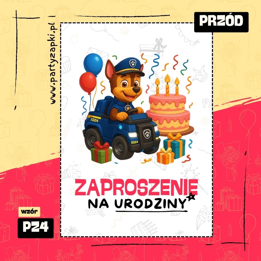 chase psi patrol zaproszenie na urodziny 01 pz4 przod