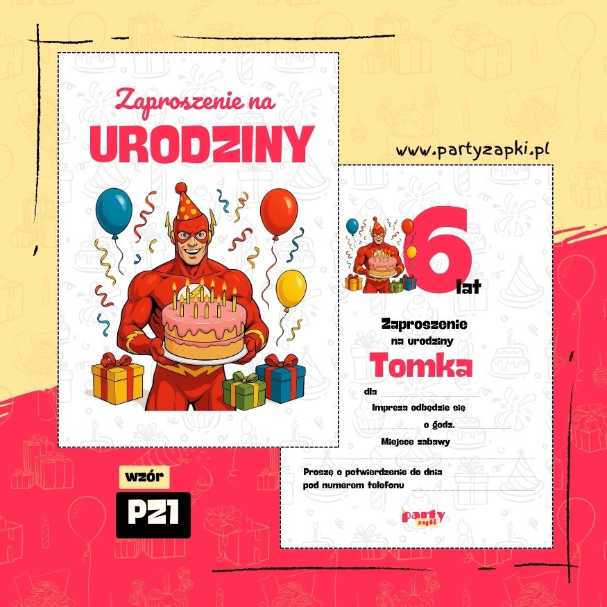 flash zaproszenie na urodziny 06 pz1