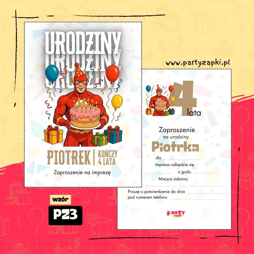 flash zaproszenie na urodziny 06 pz3