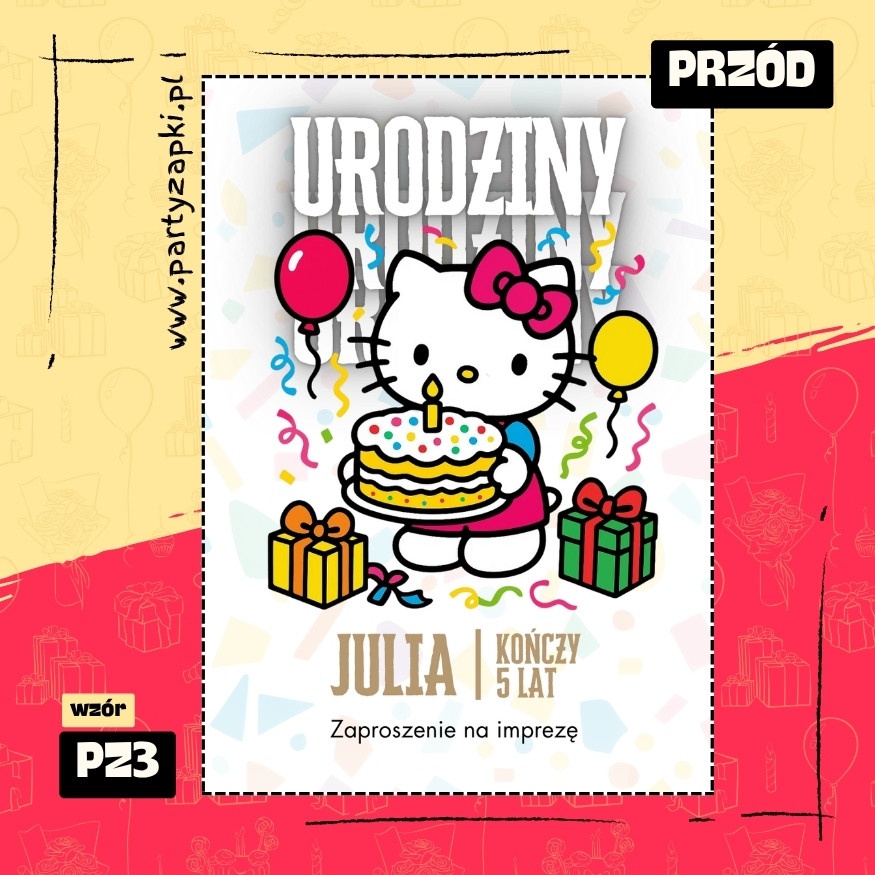 hello kitty zaproszenie na urodziny 01 pz3 przod