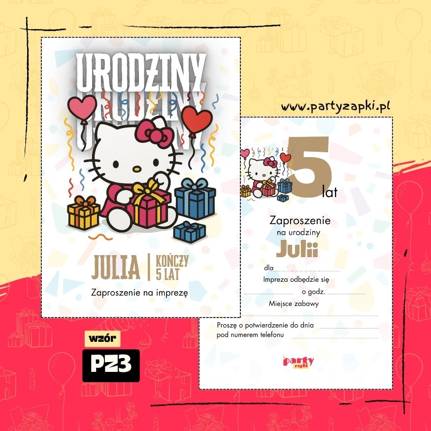 hello kitty zaproszenie na urodziny 04 pz3