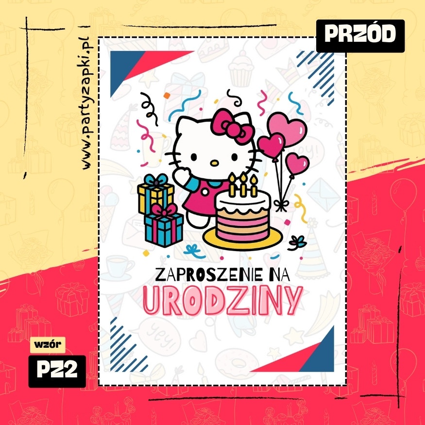 hello kitty zaproszenie na urodziny 01 pz2 przod