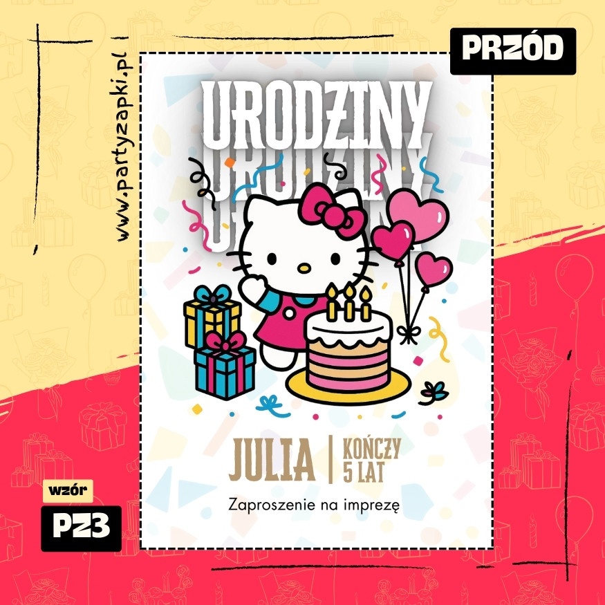hello kitty zaproszenie na urodziny 01 pz3 przod