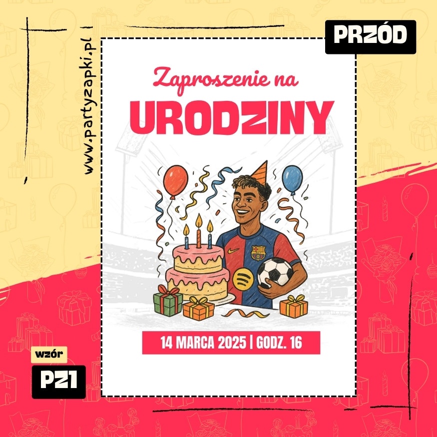 jamal zaproszenie na urodziny 10 pz1 przod