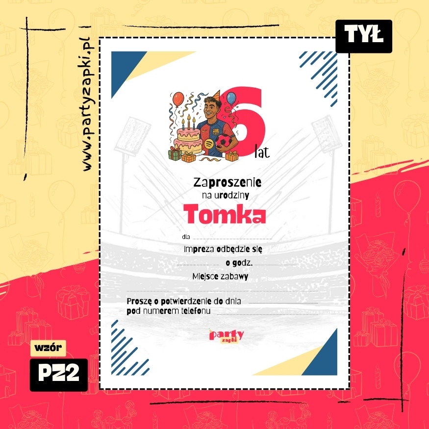 jamal zaproszenie na urodziny 10 pz2 tyl