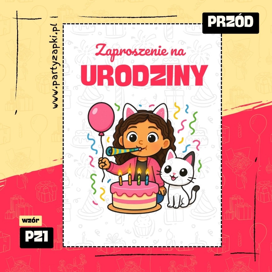 koci domek gabi zaproszenie na urodziny