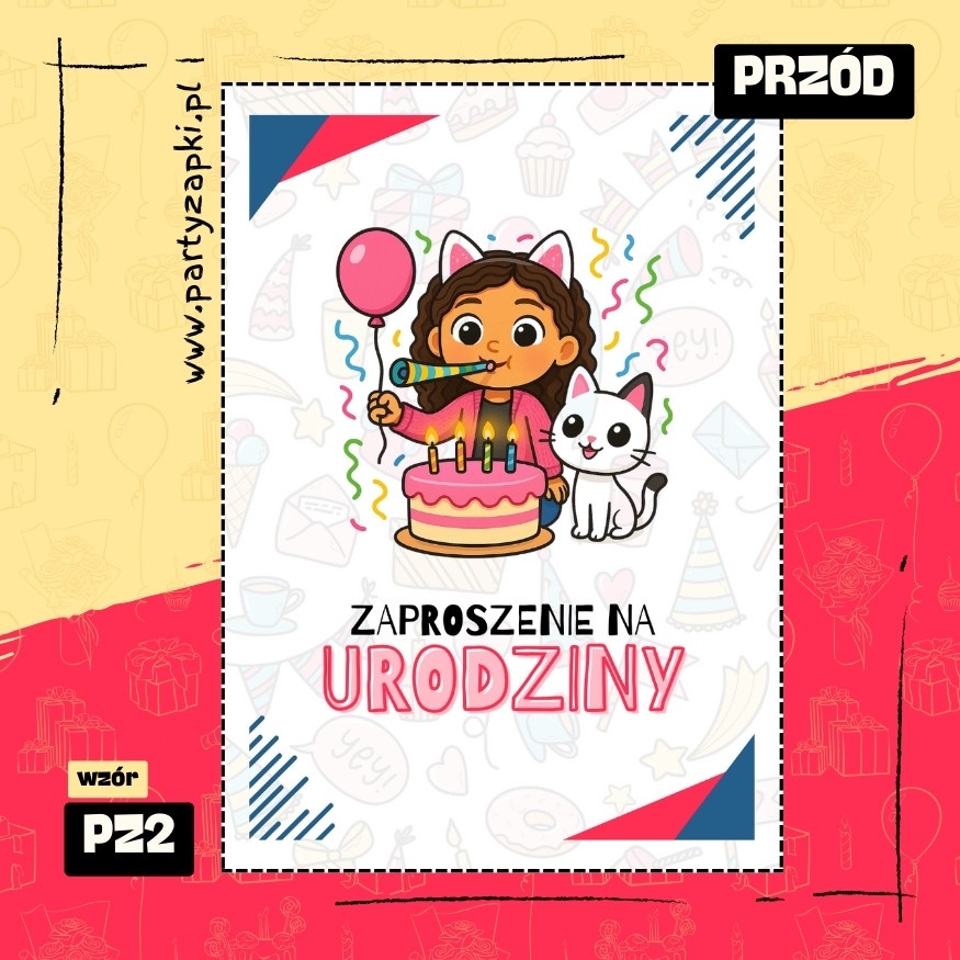 koci domek gabi zaproszenie na urodziny