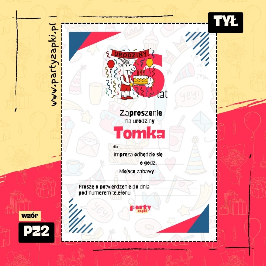 koziolek matolek zaproszenie na urodziny