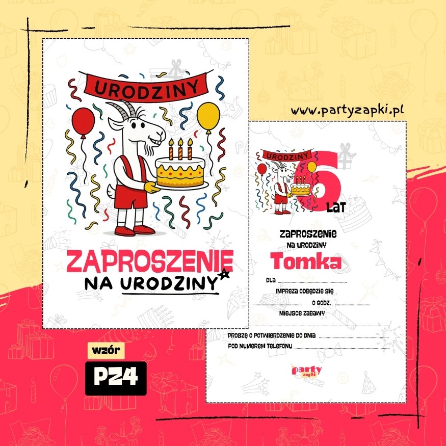 koziolek matolek zaproszenie na urodziny 01 pz4