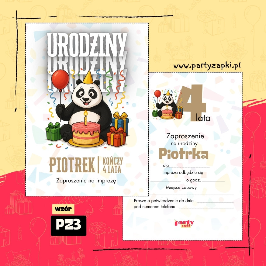 kung fu panda zaproszenie na urodziny 04 pz3