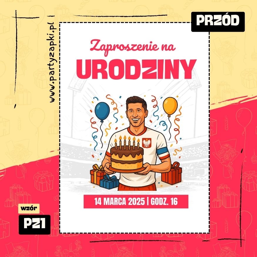 lewandowski zaproszenie na urodziny 01 pz1 przod
