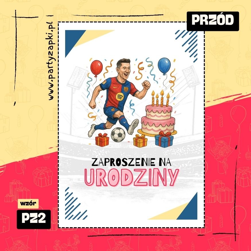lewandowski zaproszenie na urodziny 01 pz2 przod