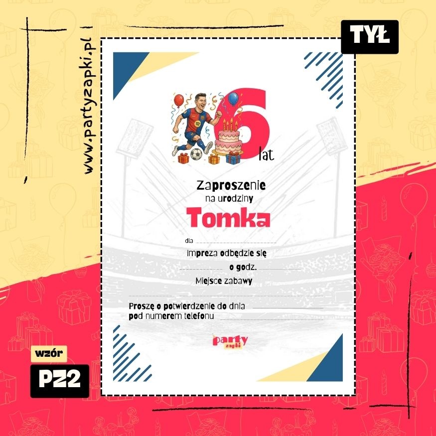 lewandowski zaproszenie na urodziny 01 pz2 tyl