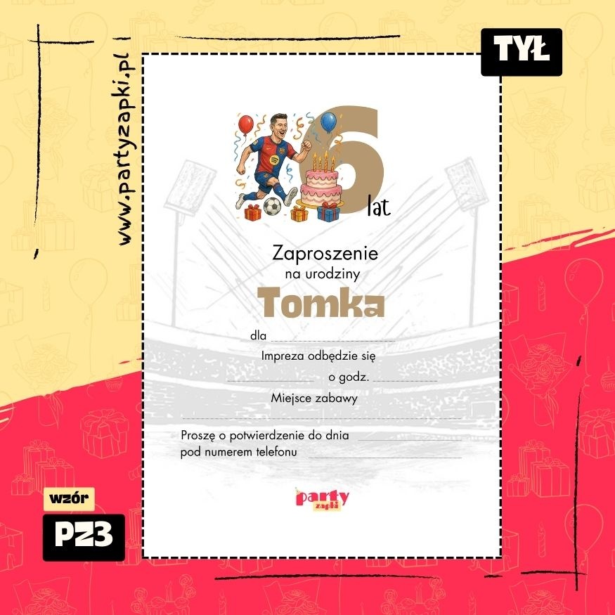 lewandowski zaproszenie na urodziny 01 pz3 tyl