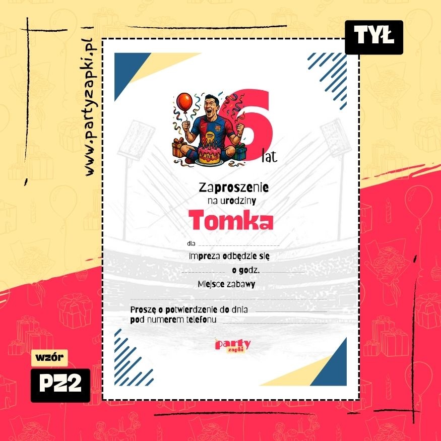 lewandowski zaproszenie na urodziny 01 pz2 tyl