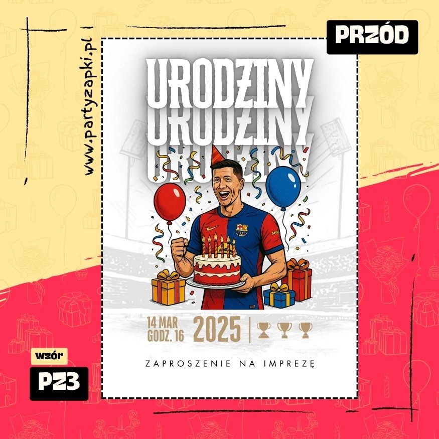 lewandowski zaproszenie na urodziny 01 pz3 przod