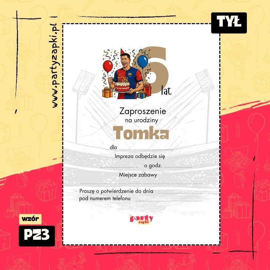 lewandowski zaproszenie na urodziny 01 pz3 tyl