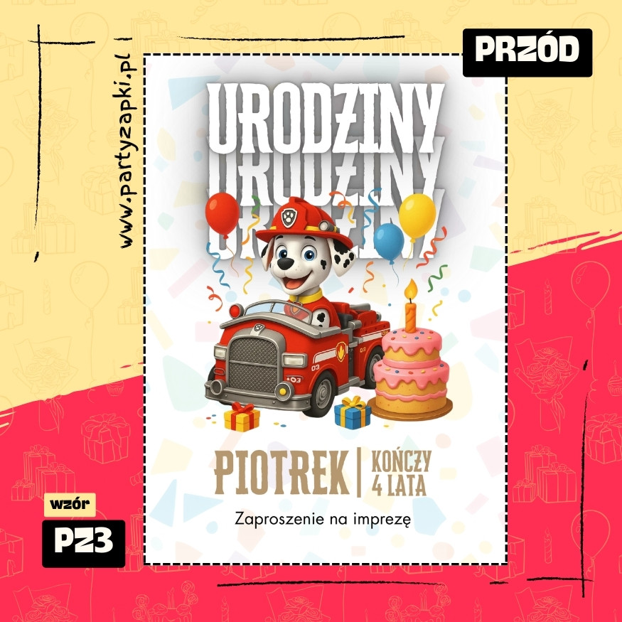 marshall psi patrol zaproszenie na urodziny 01 pz3 przod