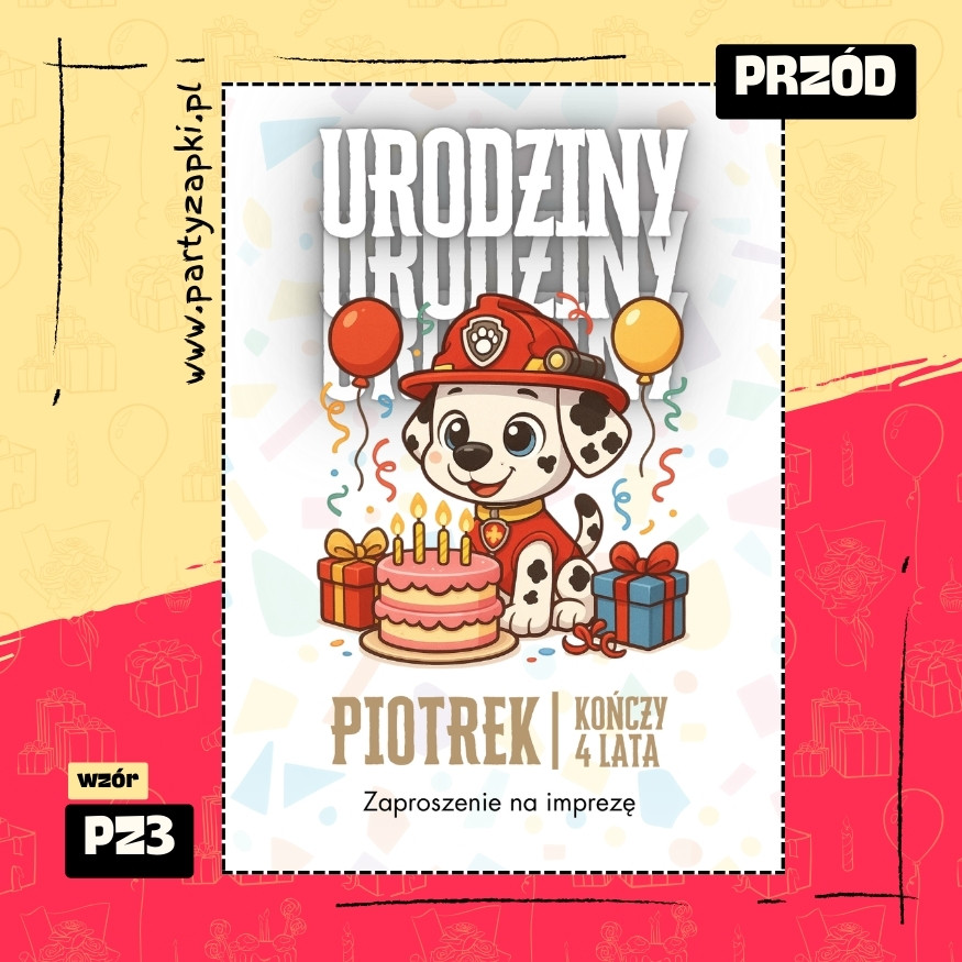 marshall psi patrol zaproszenie na urodziny 01 pz3 przod