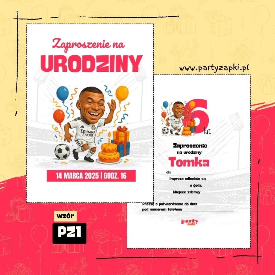 mbappe zaproszenie na urodziny 01 pz1