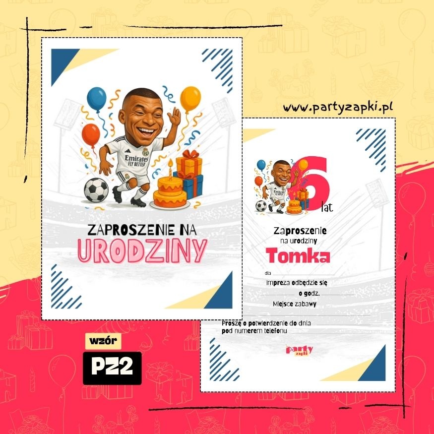 mbappe zaproszenie na urodziny 01 pz2