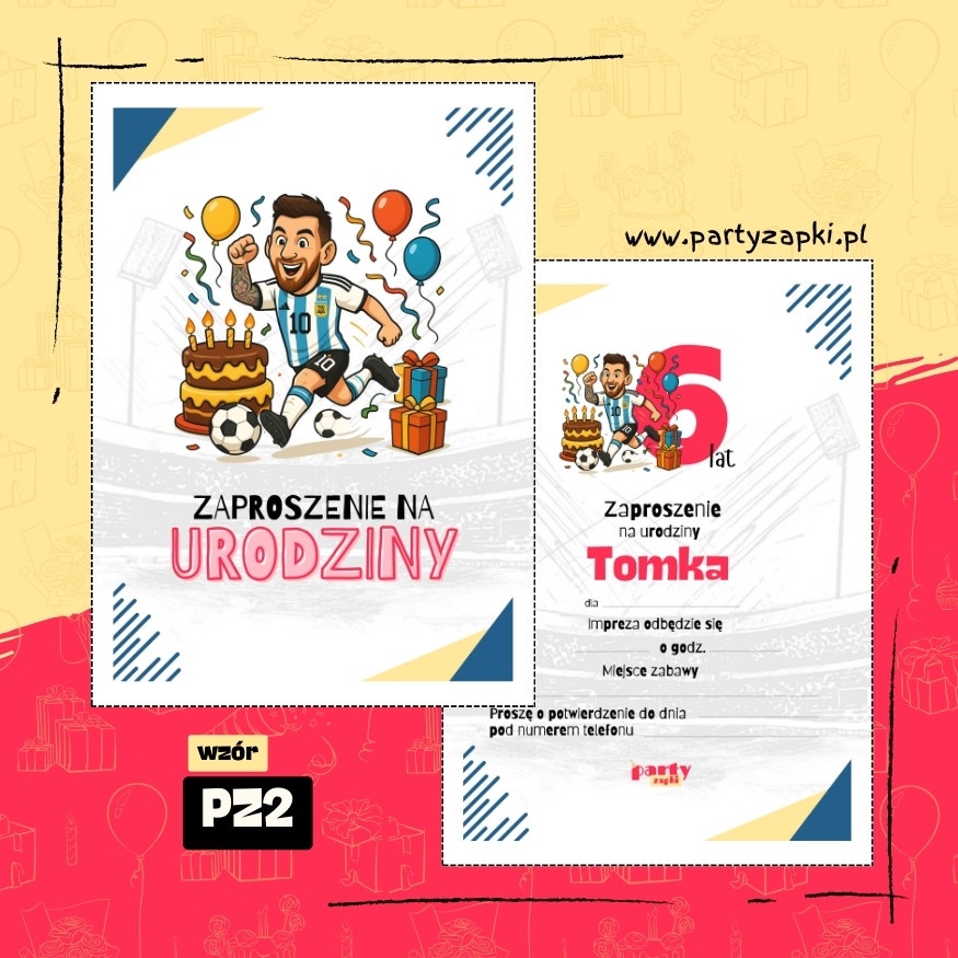 messi zaproszenie na urodziny 04 pz2