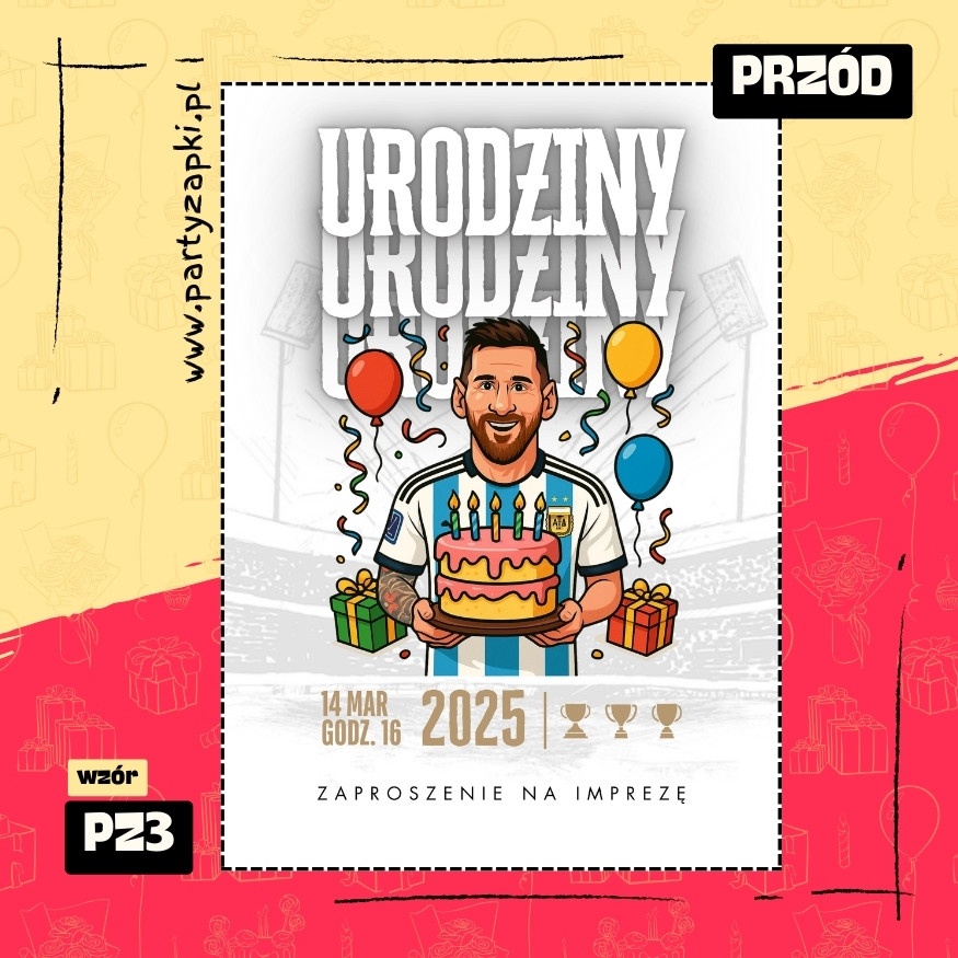 messi zaproszenie na urodziny 01 pz3 przod