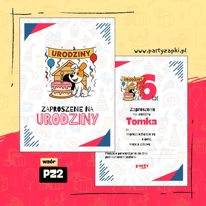 reksio zaproszenie na urodziny 05 pz2