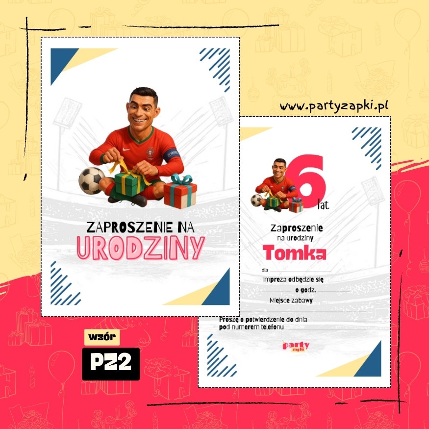 ronaldo zaproszenie na urodziny 04 pz2