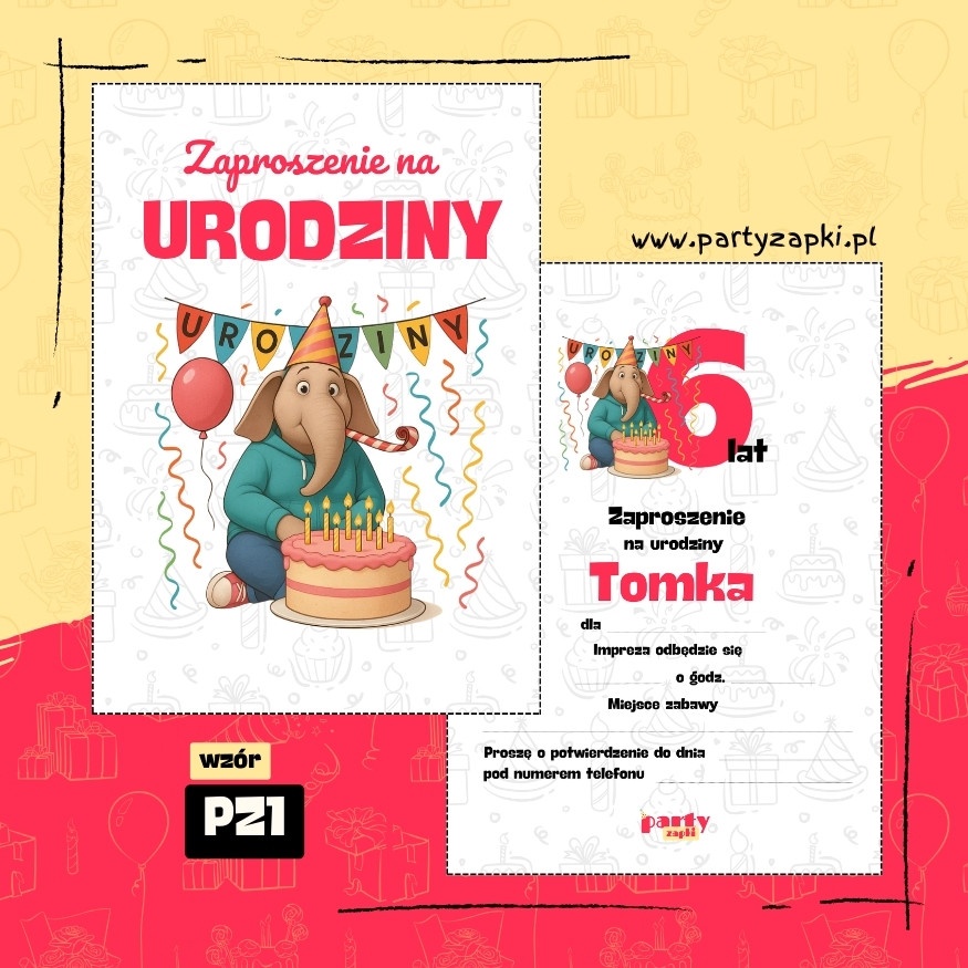 sing zaproszenie na urodziny 07 pz1
