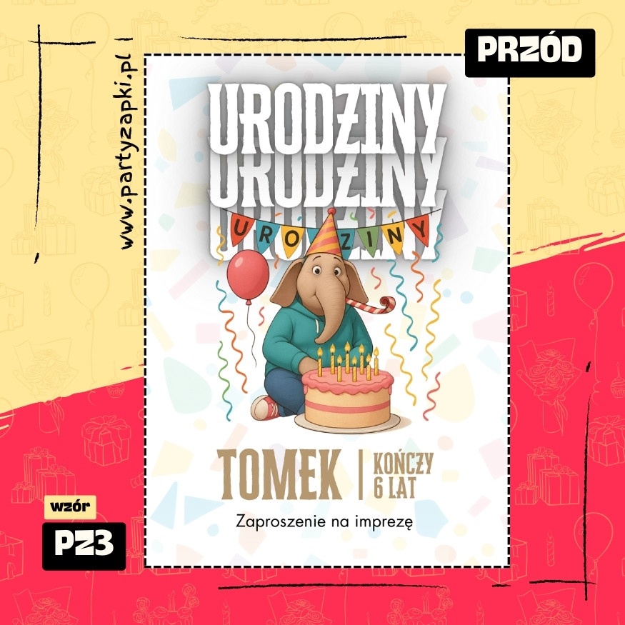 sing zaproszenie na urodziny