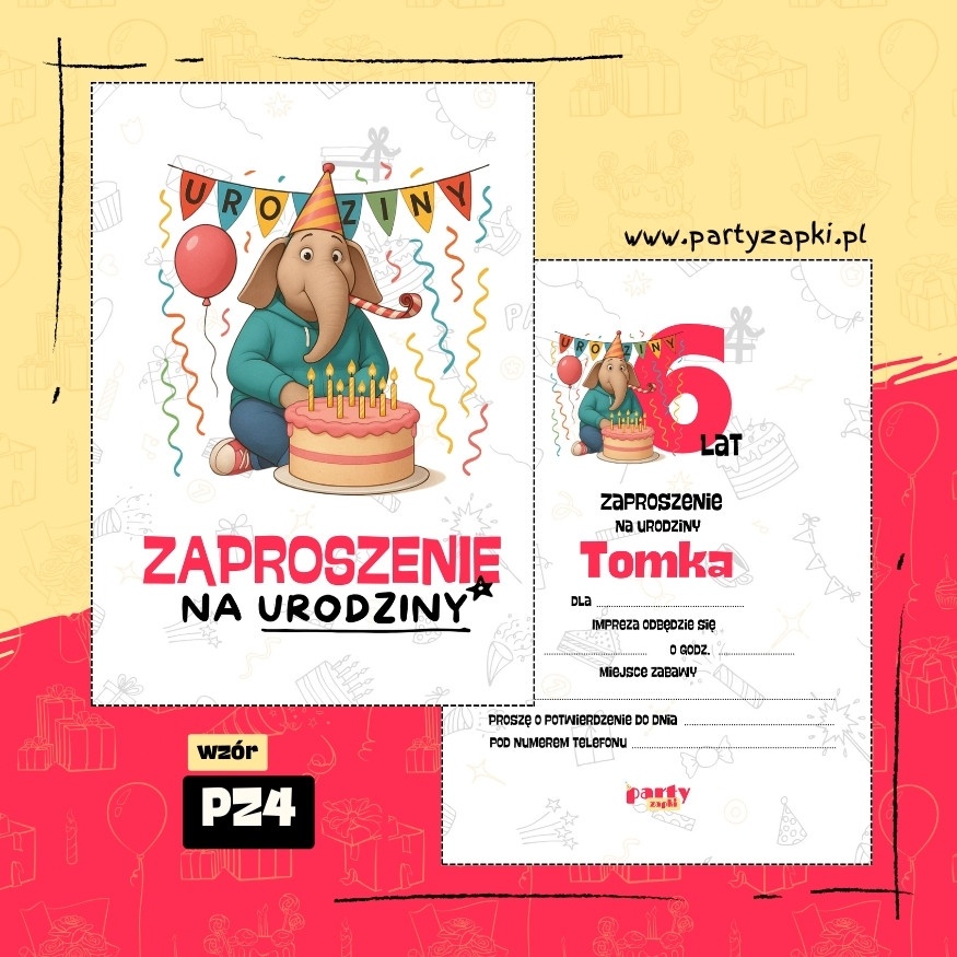 sing zaproszenie na urodziny 07 pz4