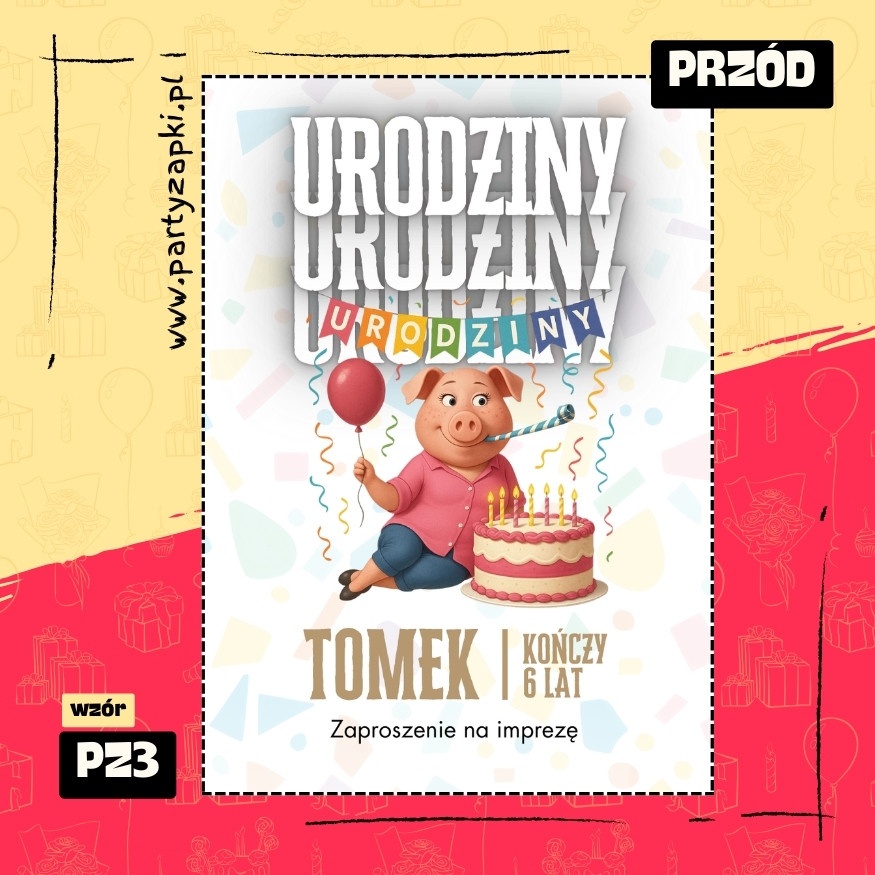 sing zaproszenie na urodziny
