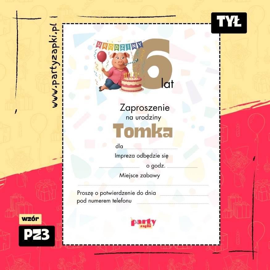 sing zaproszenie na urodziny