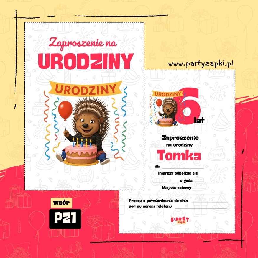 sing zaproszenie na urodziny 10 pz1