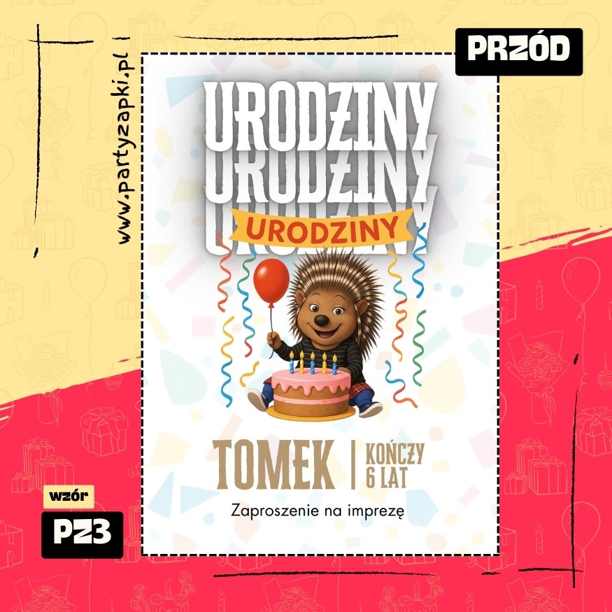 sing zaproszenie na urodziny