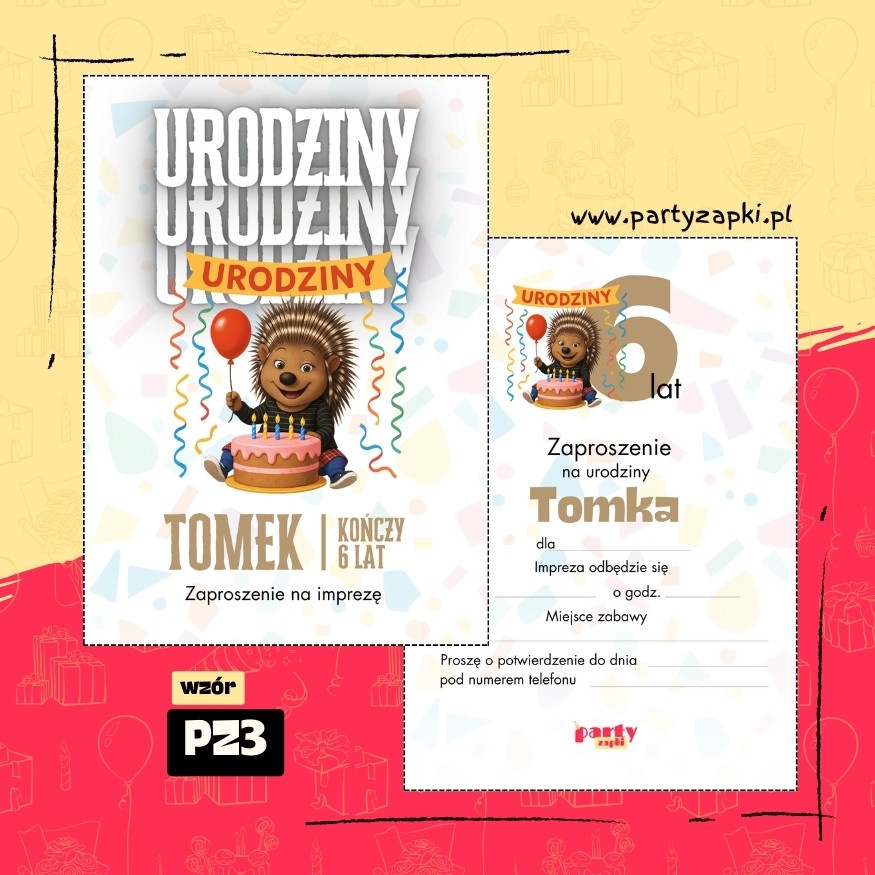 sing zaproszenie na urodziny 10 pz3